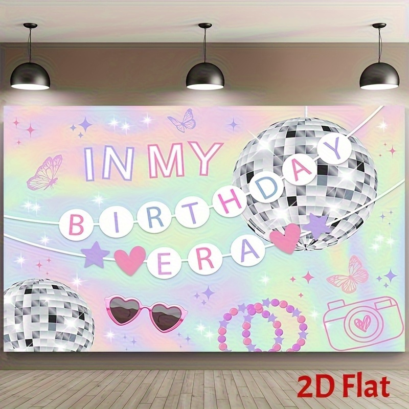 Wedding Superstar - 「My Birthday Era」をテーマにした2Dプリントバナー、スーパースターパーティーDJHをフィーチャー。