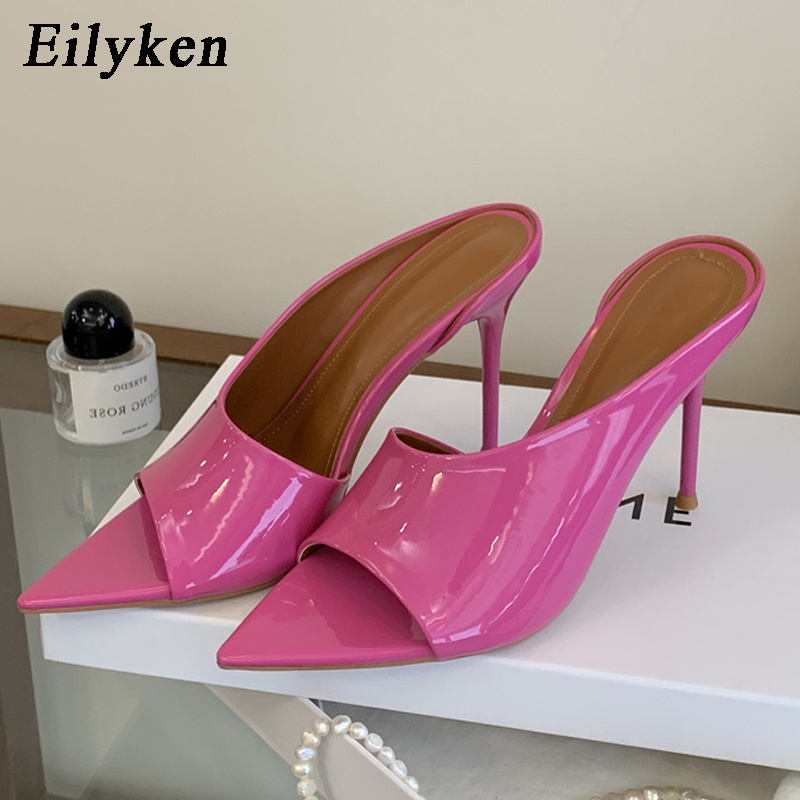 Wedding Fx - Eilyken ファッションポインテッドトゥ女性スリッパセクシーな薄いハイヒールの靴ファッション結婚式宴会ストリップショーパンプス