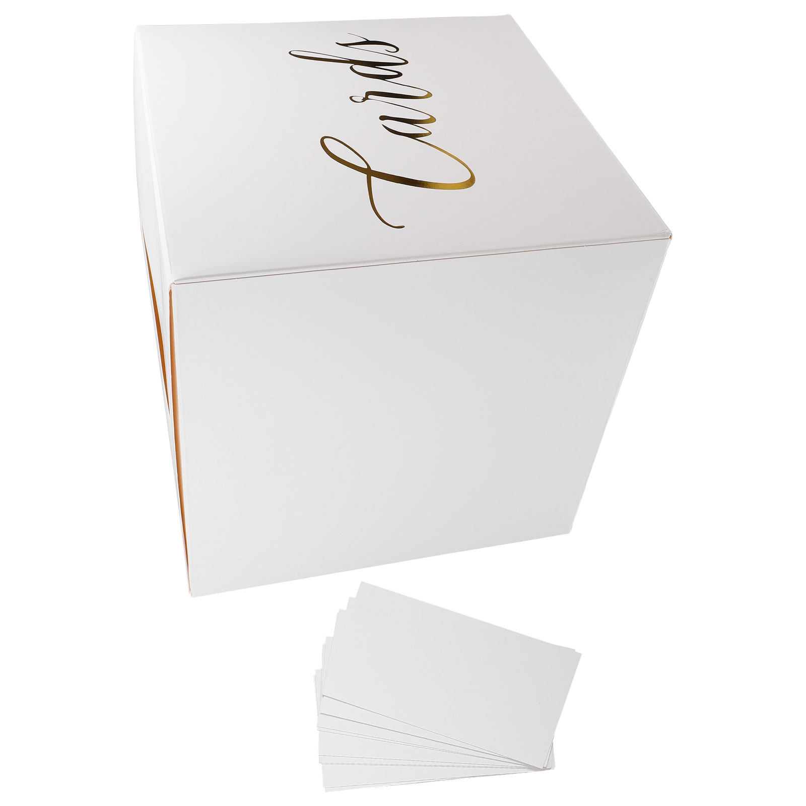 Wedding Card Box - ウェディングカードボックス1セット、丈夫な紙製ギフトボックス、ウェディングカード、招待状封筒、誕生日、卒業式、シャワー用