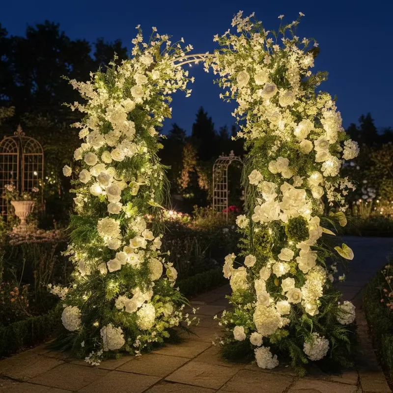 Wedding Superstar - スーパースター フローラルシルクプラント 人工花 ウェディング背景 アーチ型背景 写真撮影装飾用