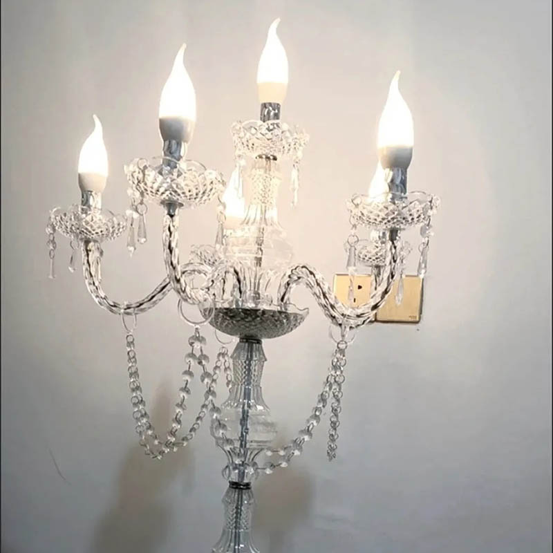 Wedding Decoration Supply - モダンな高級キャンドルランプ結婚式のセンターピースエレガントなテーブルランプリビングルームのキャンドルライト美的装飾用品装飾