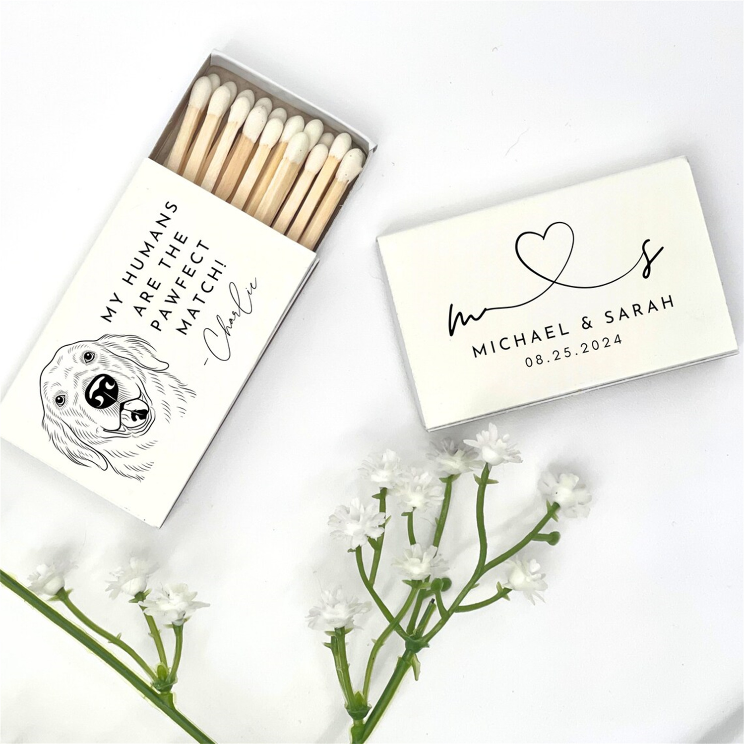アルミ製マッチ箱 シルバーまたはゴールドのハートデザイン | - Unity Candle Set のレビューと価格