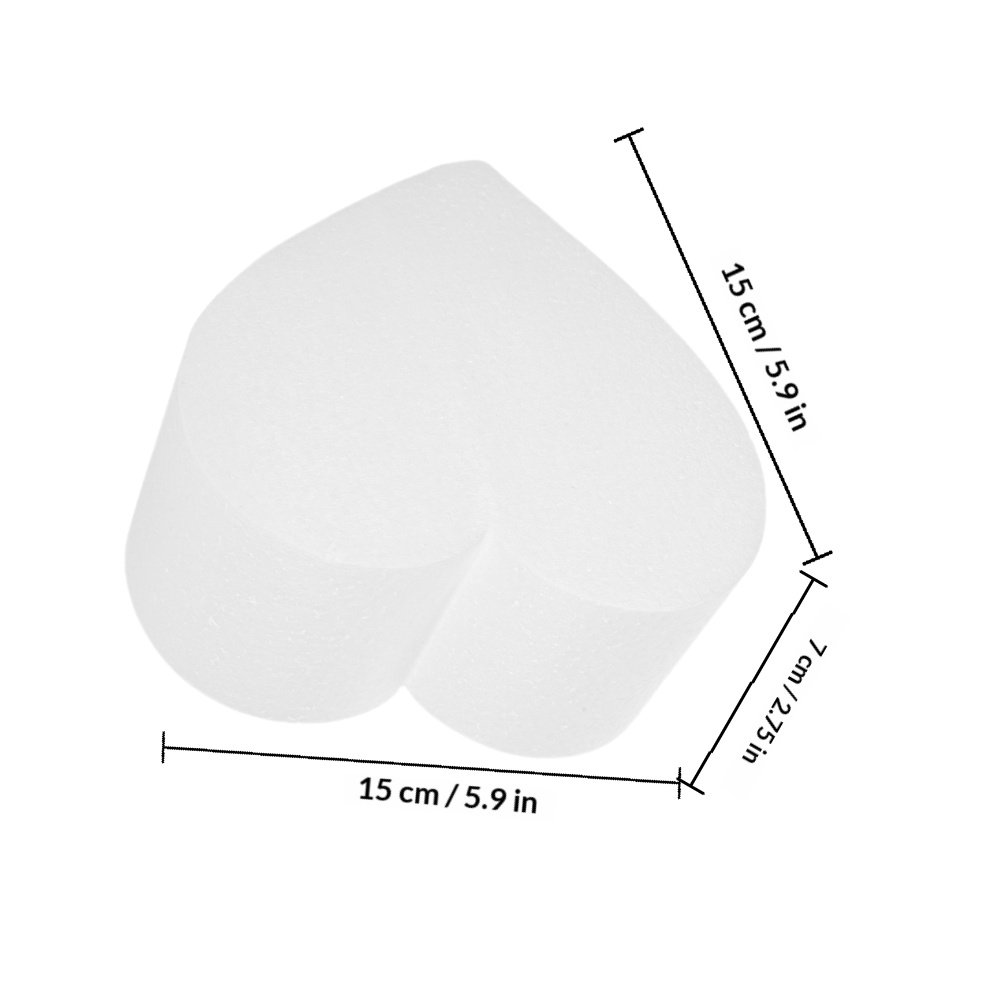 4個入りハート型フォームケーキダミー ケーキデコレーション練 - Wedding Decoration Supply のレビューと価格