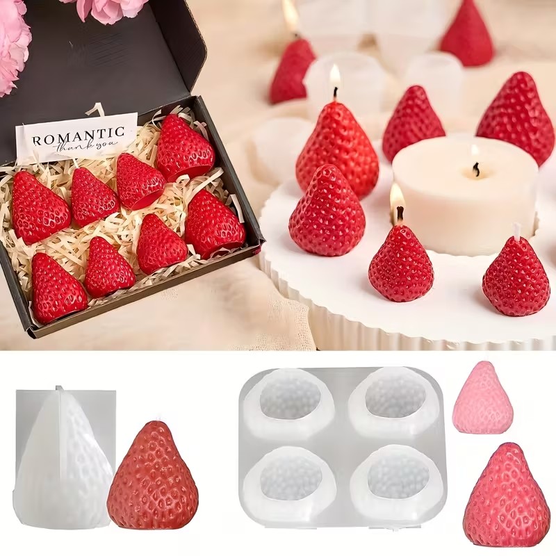 イチゴシリコンキャンドルモールド DIY アロマセラピー石鹸 - Unity Candle Set のレビューと価格