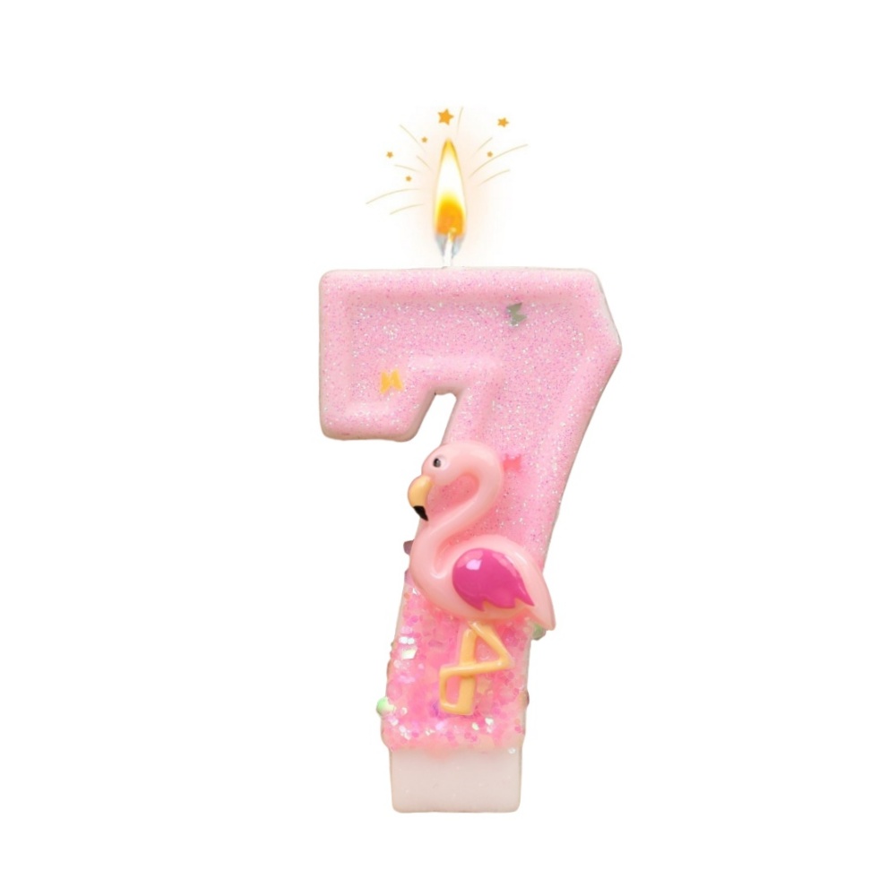新しい0-9数字のバースデーキャンドル、オリジナルピンクグラ - Unity Candle Set のレビューと価格