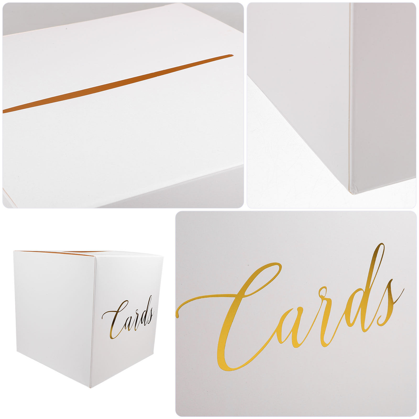 ウェディングカードボックス1セット エレガントな紙製ギフトボ - Wedding Card Box のレビューと価格