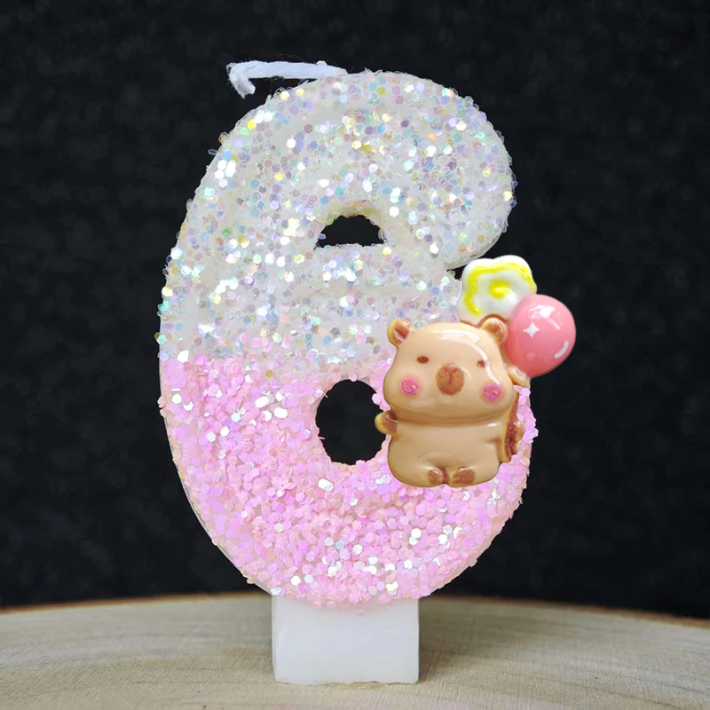 新しいカピバラキャンドルケーキデコレーショントピック0-9数 - Unity Candle Set のレビューと価格