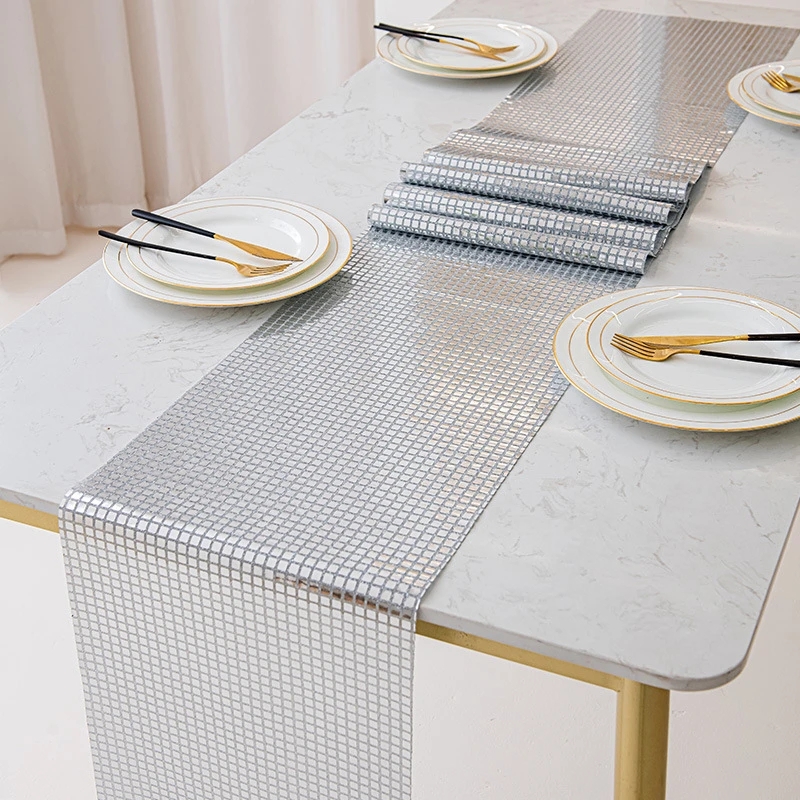 グリッタースパンコールテーブルランナー ミラーメタリックテー - Table Runner Sequin のレビューと価格