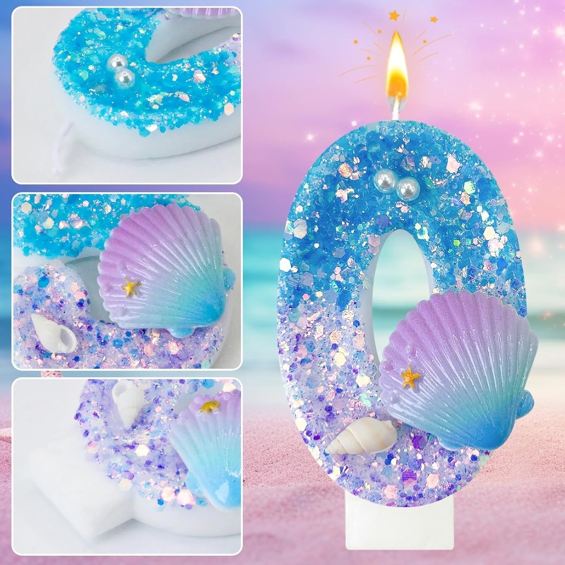 0～9の数字を自由に組み合わせたデジタルキャンドル、パープル - Unity Candle Set のレビューと価格