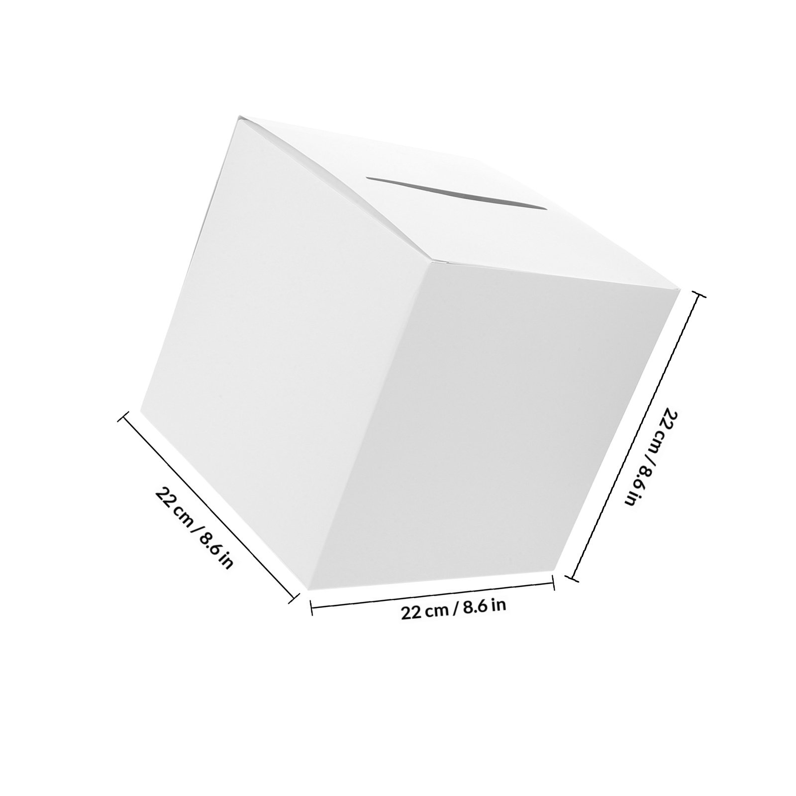 1個入り ウェディングカードボックス 白い紙製で丈夫なカード - Wedding Card Box のレビューと価格