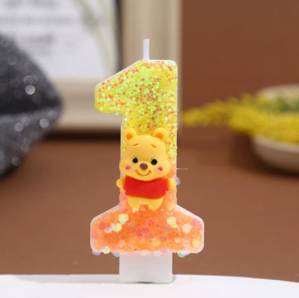 アニメ 0-9 番号キャンドルかわいいくまのプーさんキャンド - Unity Candle Set のレビューと価格