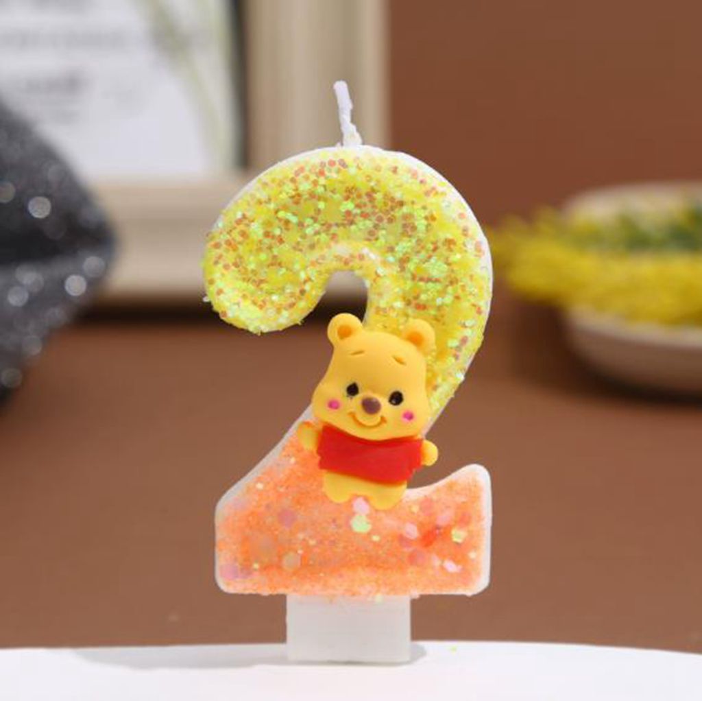 アニメ 0-9 番号キャンドルかわいいくまのプーさんキャンド - Unity Candle Set のレビューと価格