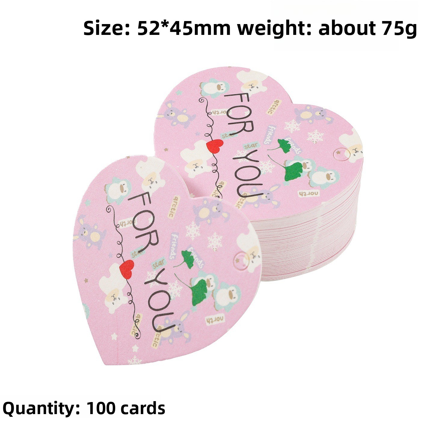 100枚入り サンキューギフトタグカード ハート型 ラブバッ - Wedding Decoration Supply のレビューと価格