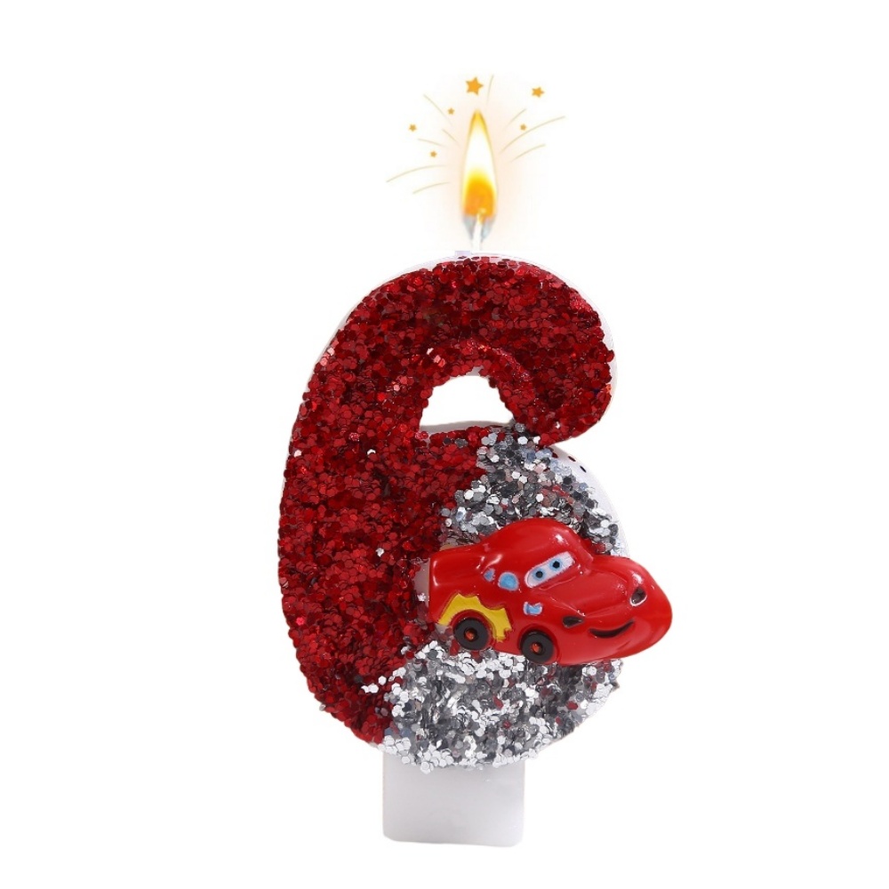 新しい0-9数字のバースデーキャンドル、オリジナルの赤と銀の - Unity Candle Set のレビューと価格