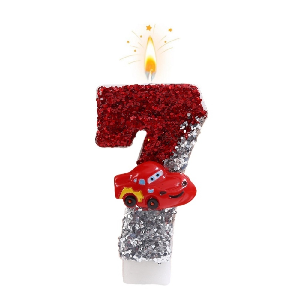 新しい0-9数字のバースデーキャンドル、オリジナルの赤と銀の - Unity Candle Set のレビューと価格